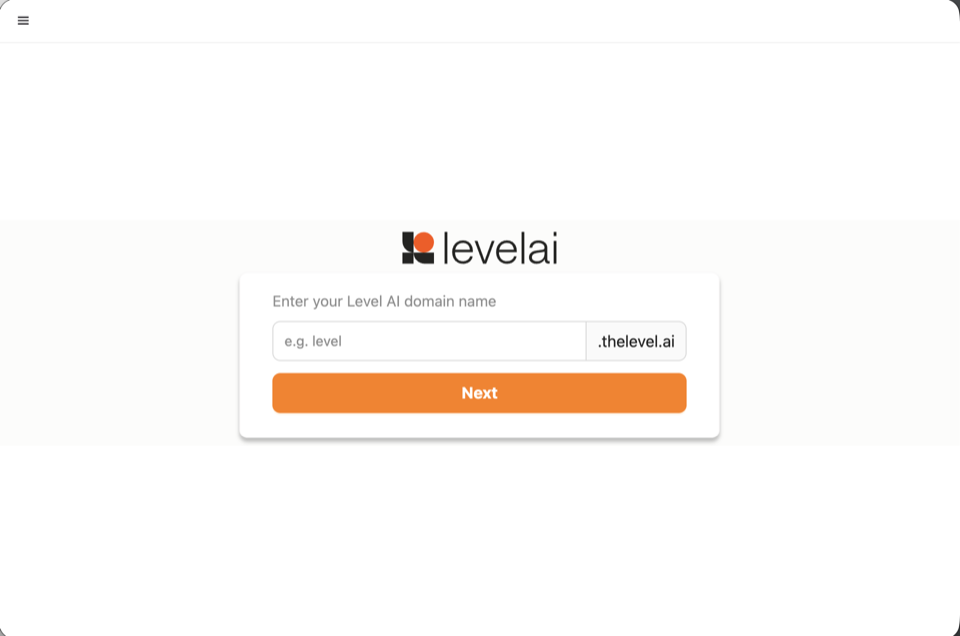 Organization name entry