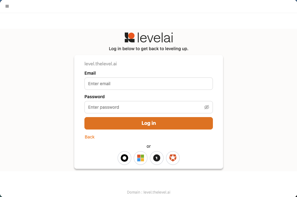 Sign in or SSO